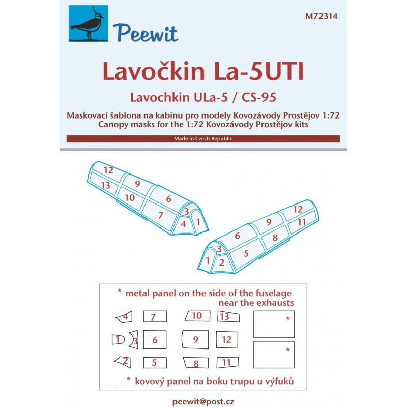 Élégante Vitrine style geek: Lavochkin ULa-5/CS-95 (designed to be used with Kovozavody Prostejov kits)[La-5UTI]