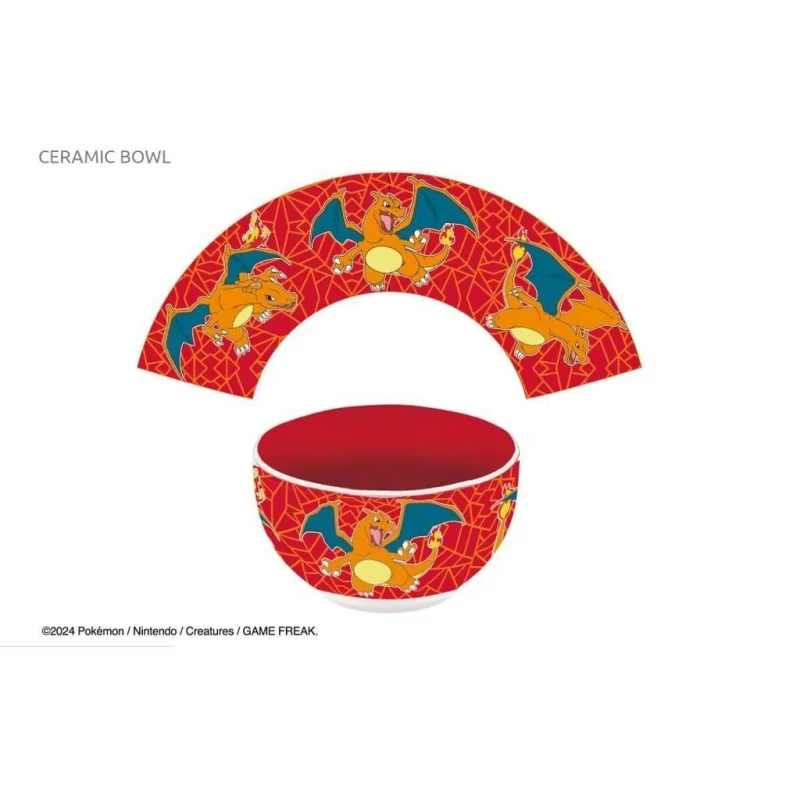 Charmante Collection look soigné: POKEMON - Dracaufeu - Bol Céramique en Gift Box - 600ml