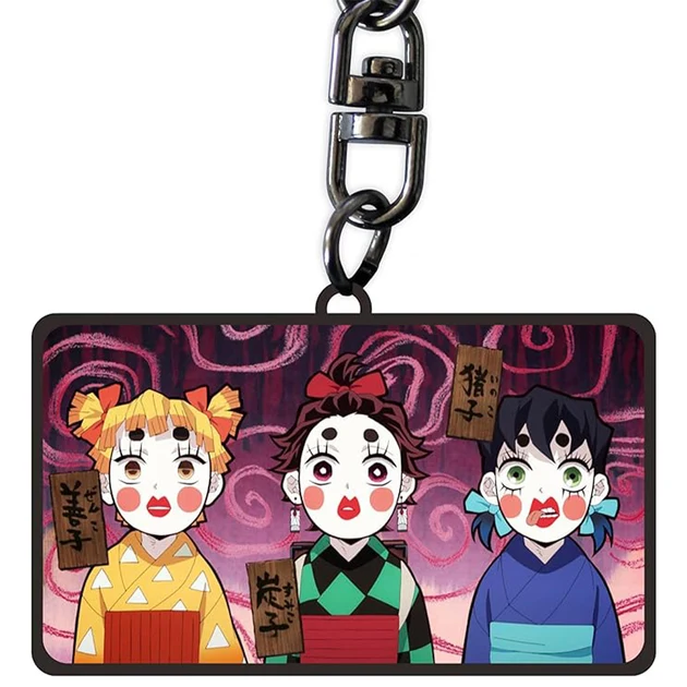Déco étagère: Demon Slayer - Porte-clés Métal - Sumiko, Zenko & Inoko