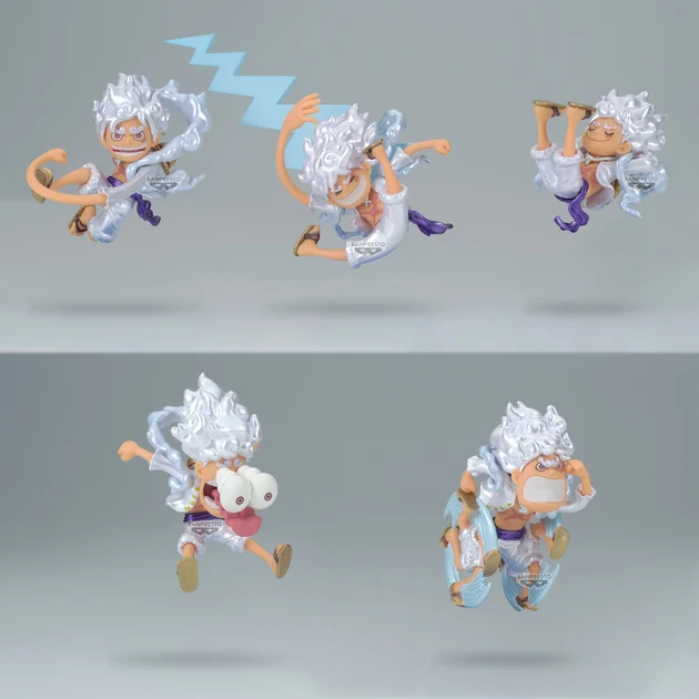 À offrir: One Piece- Assortiment de Figurines WCF - Luffy Gear 5 - World Collectable Figure