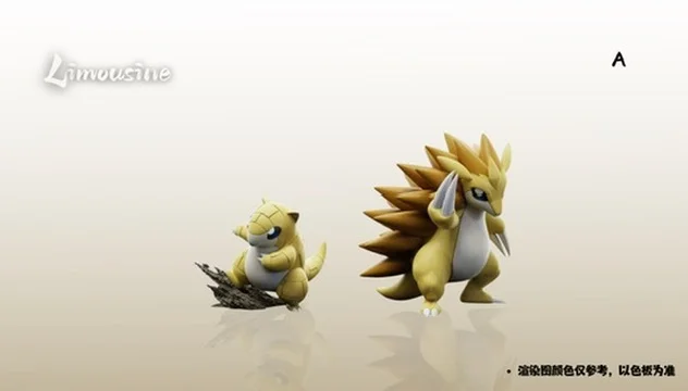 Belle Design: [PREORDER] 1/20 Scale World Figure [LIMOUSINE] – Sandshrew & Sandslash / Alolan Sandshrew & Alolan Sandslash