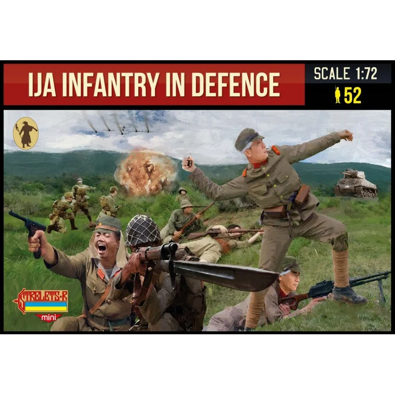 Modèle look soigné: Figurines Infanterie de l'IJA dans la défense de la Seconde Guerre mondiale