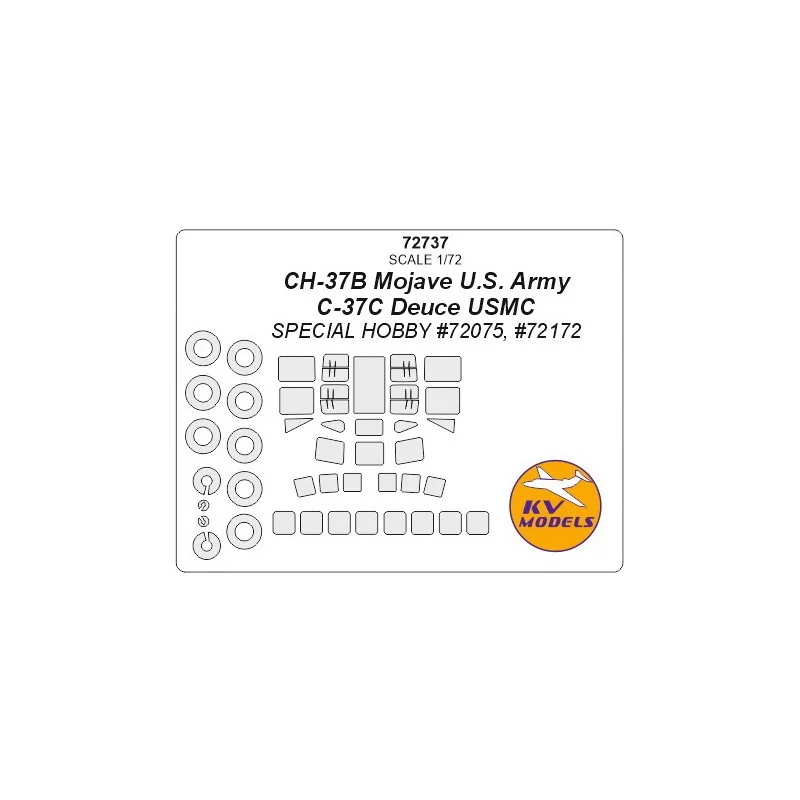 Objet collection style pop: Accessoire Sikorsky CH-37B Mojave US Army / C-37C Deuce USMC + masques roues