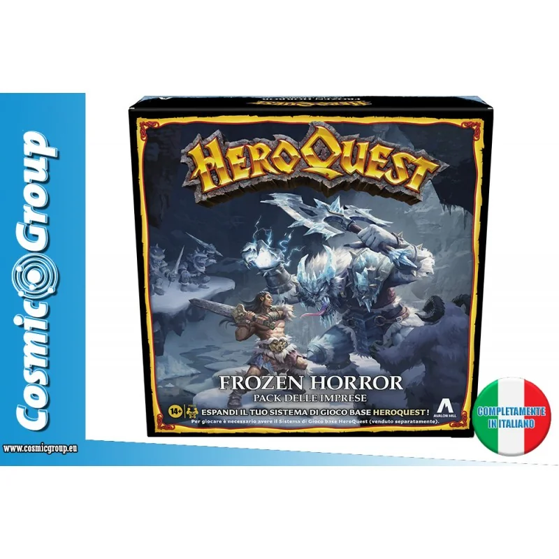 Rétro Design style geek: Jeu de plateau Heroquest frozen horror edizione ita