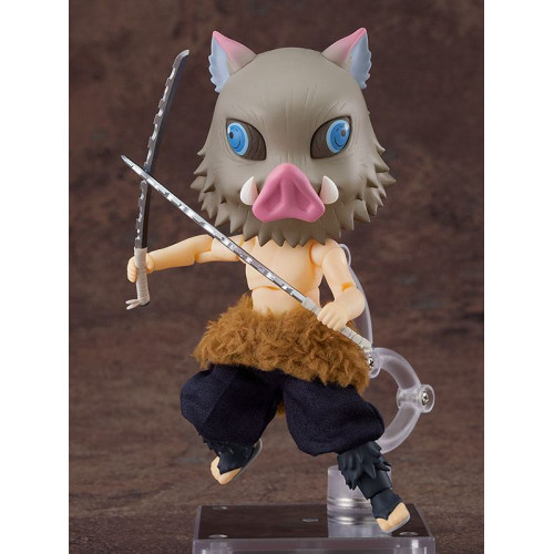 Joli modèle pour bureau: Demon Slayer Kimetsu no Yaiba figurine Nendoroid Doll Inosuke Hashibira 14 cm - GOOD SMILE