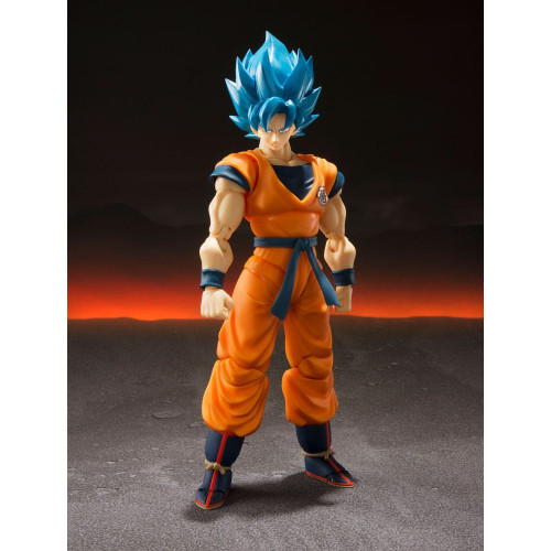 Soignée Décoration: Dragon Ball Super Broly Figurine S.H Figuarts God Super Saiyan Goku Super 14 cm - BANDAI