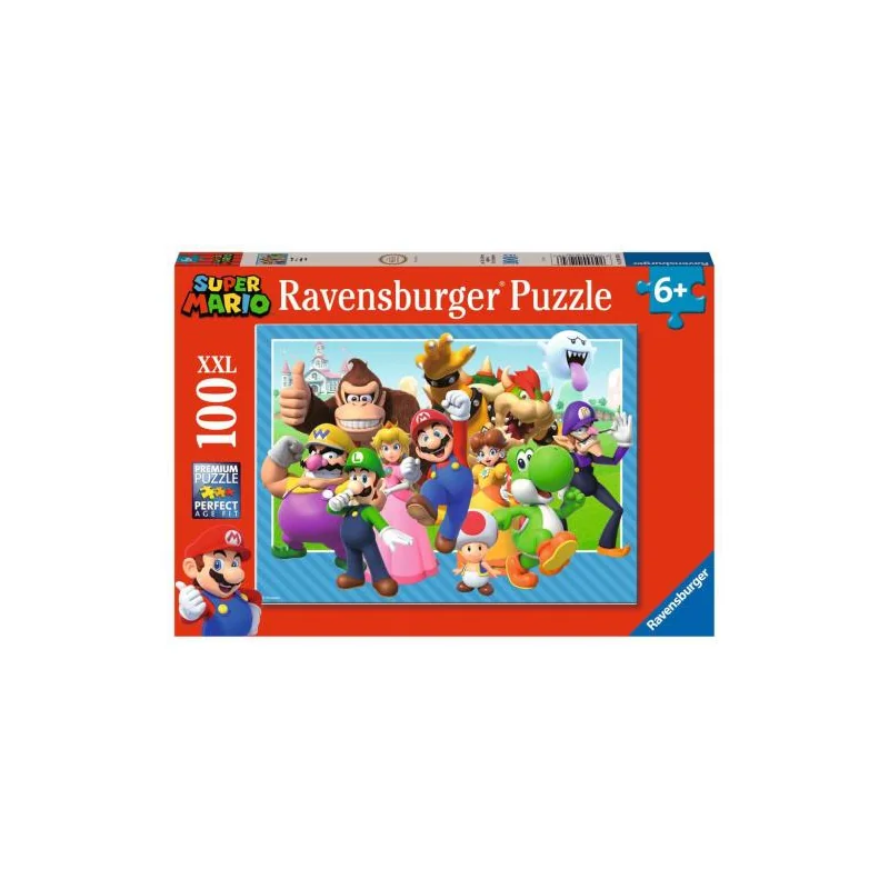 Stylée Objet vitrine déco: SUPER MARIO - Let's-a-go - Puzzle 100P XXL