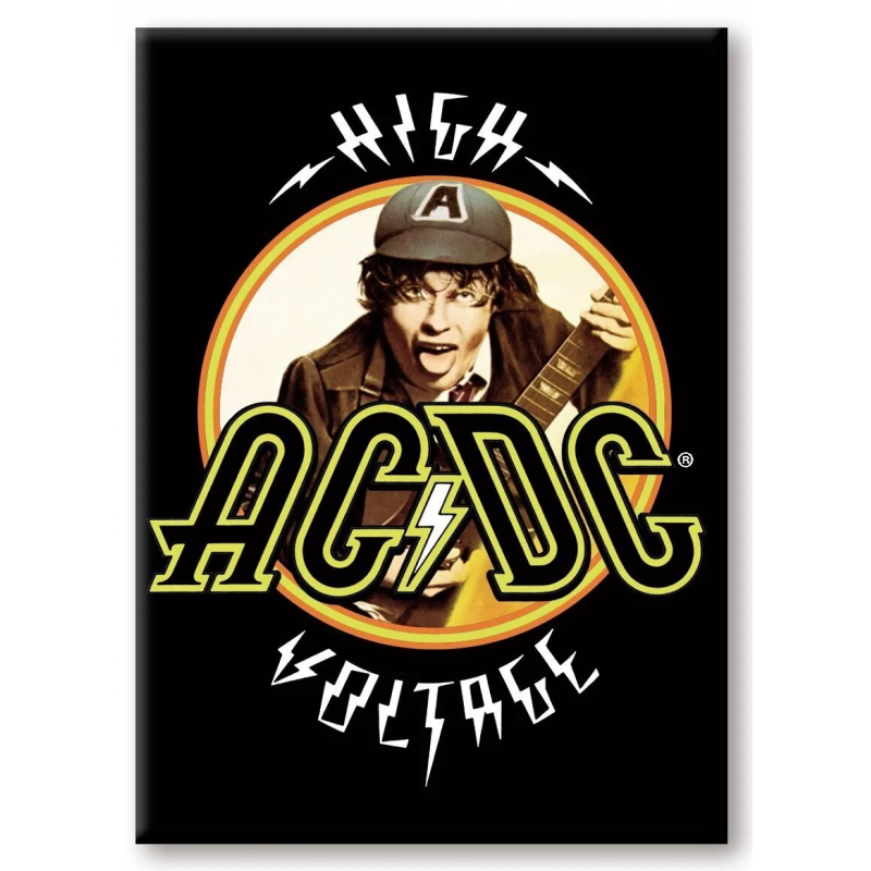 Modèle esprit collection: AC/DC - High Voltage - aimant 6.3x8.9cm