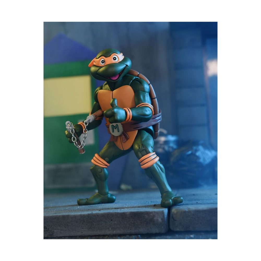 Modèle style geek: Tortues Ninja (Cartoon) Michelangelo VHS Ultimate Neca