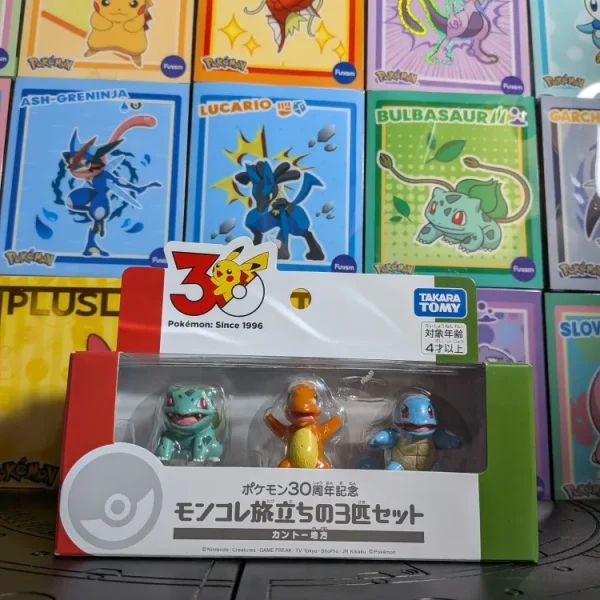 Pack MonColle Takara Tomy - Starters Kanto | Exclusivité Pokémon Center - Journey Trio Set
