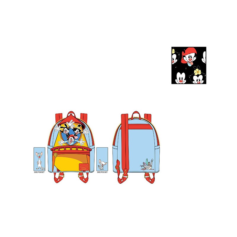Pièce pour vitrine: Warner Bros Loungefly Mini Sac A Dos Animaniacs Tower