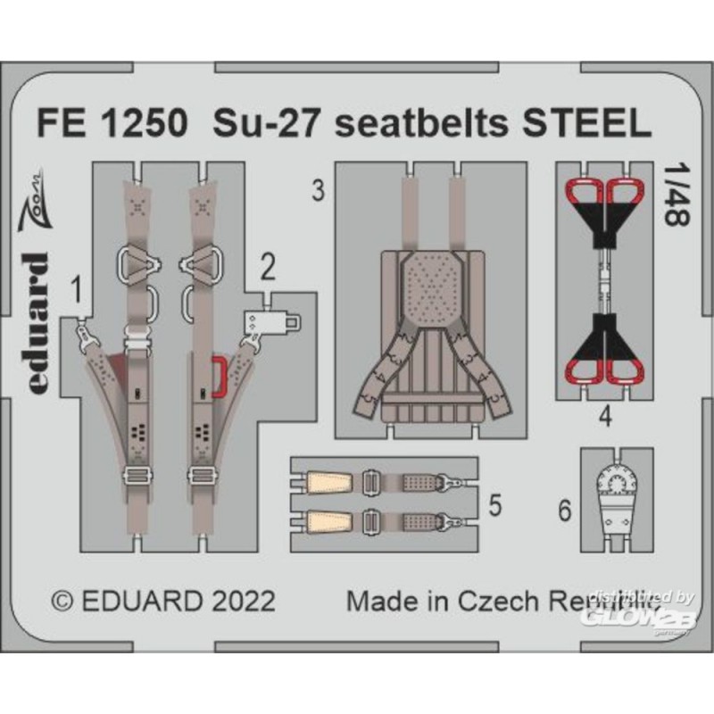 Création esprit collection: Ceintures de sécurité Su-27 STEEL pour GREAT WALL HOBBY