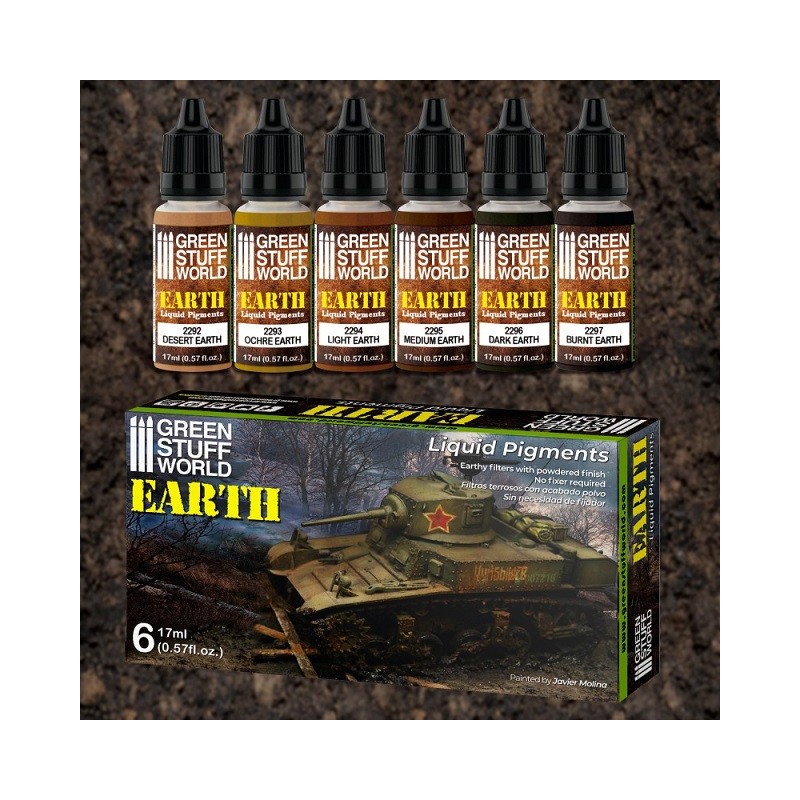 Belle pièce pour cadeau: Pigments liquides - terre