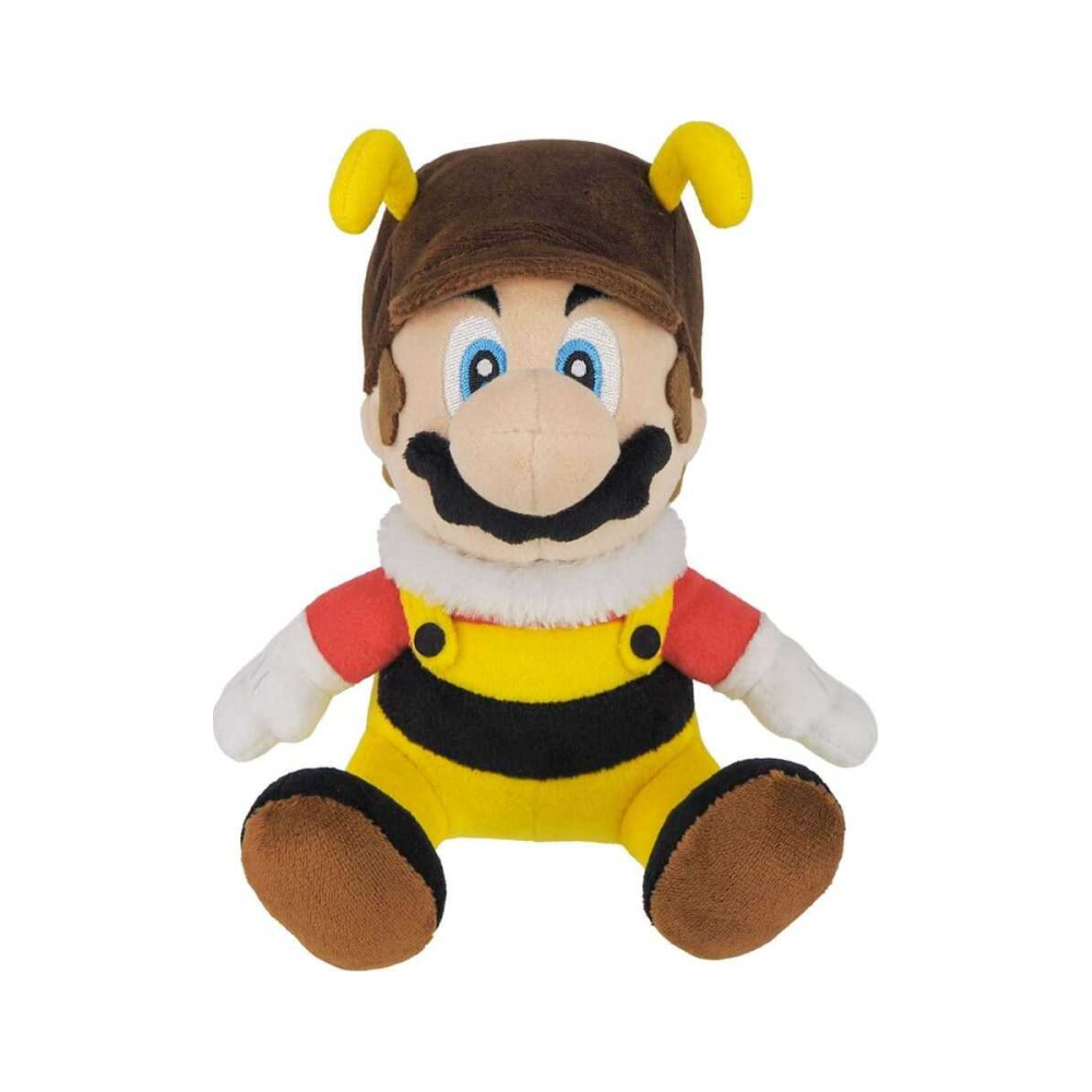 Figurine vitrine pour vitrine: Super Mario peluche Bee Mario 18 cm