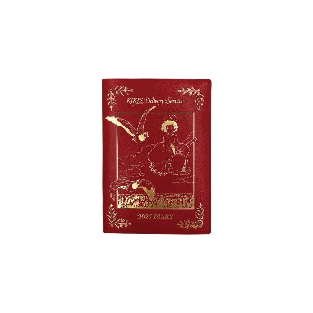 Élégante Design: Kiki la petite sorcière journal Kiki on her broom red gold foil