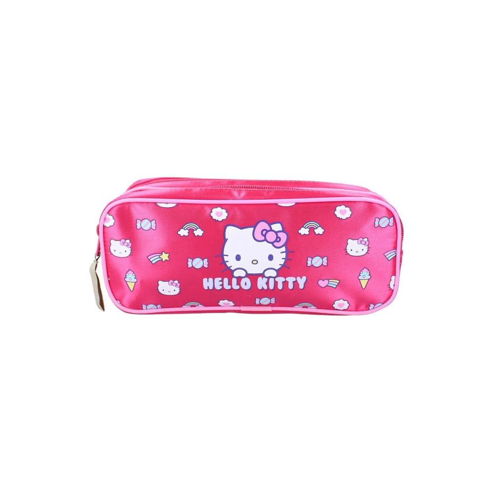 Objet vitrine pour collection: HELLO KITTY - Rainbow - Trousse Double