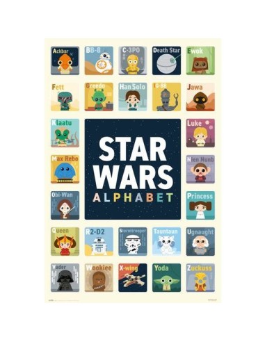 POSTER STAR WARS ALFABETO