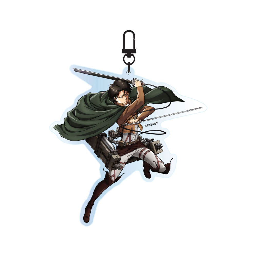 Miniature style pop: Attack on Titan - porte-clés acrylique Levi