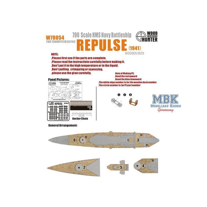 Belle Sélection: Croiseur de guerre HMS Repulse de la Seconde Guerre mondiale