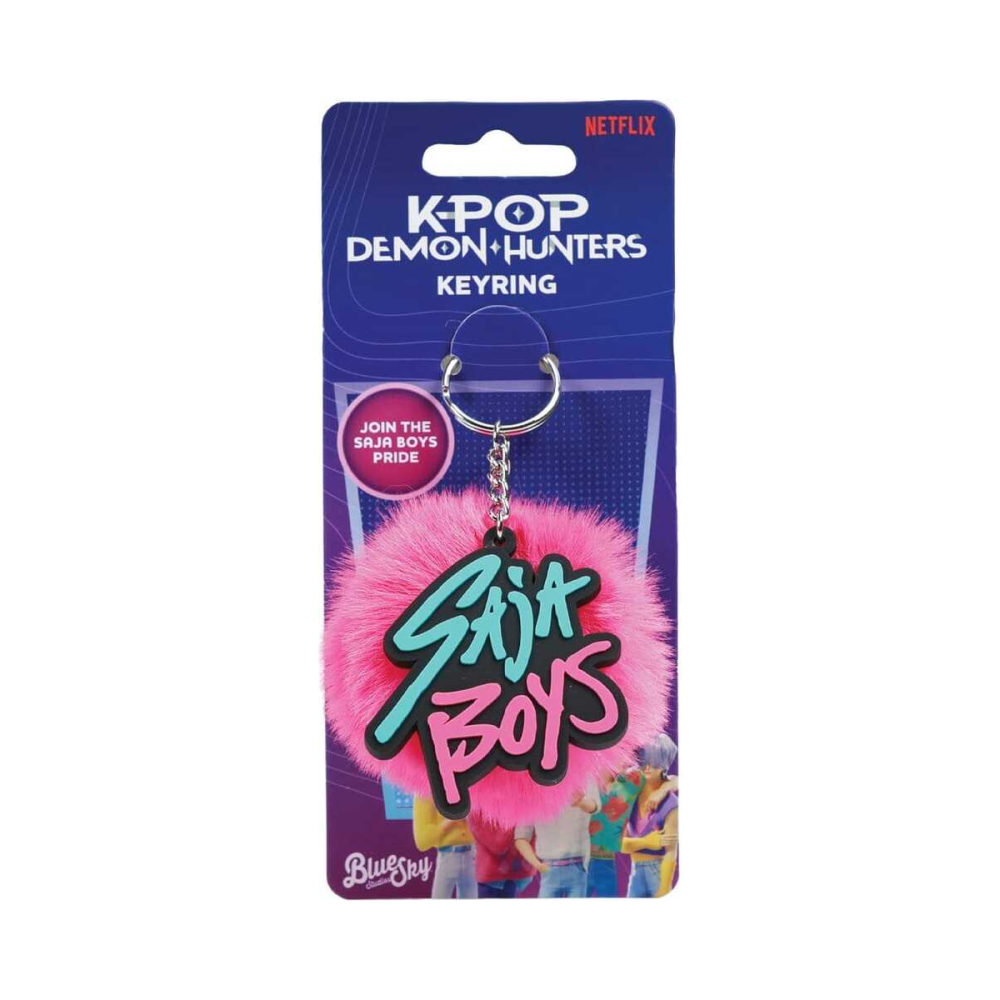 Design vitrine déco: KPop Demon Hunters Porte-clés Pompon Saja Boys