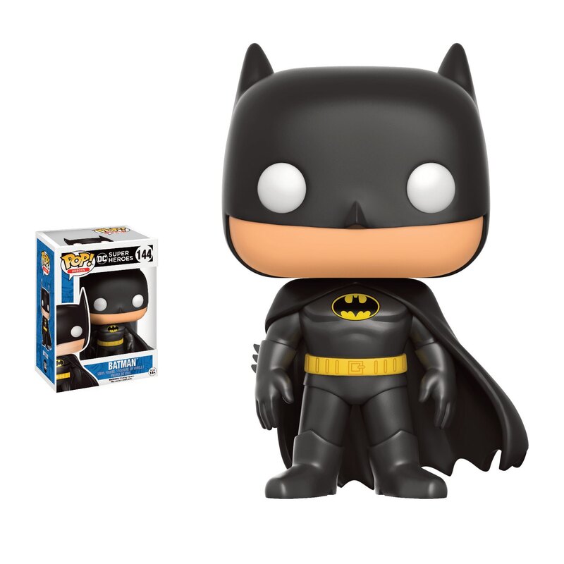 Vitrine pour bureau: Figurine Pop DC Comics POP! Heroes figurine Classic Batman (Flowing Cape) 9 cm