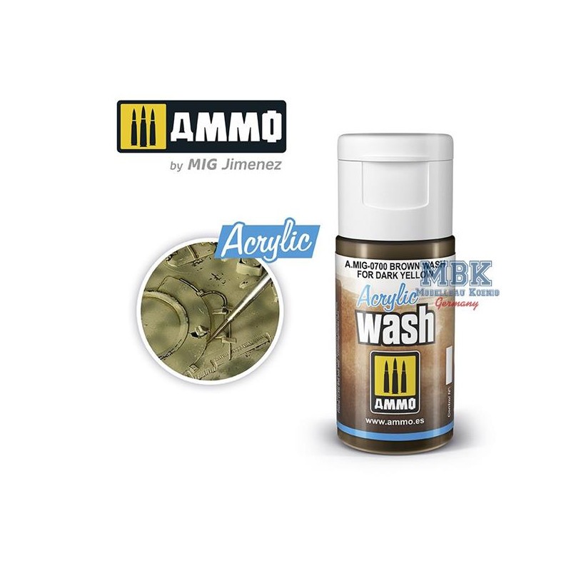 Moderne Univers: LAVAGE ACRYLIQUE Lavage marron pour jaune foncé