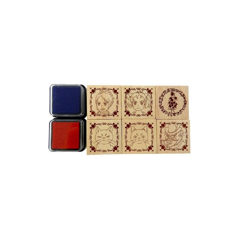 Compacte Décoration pour cadeau: Mary et la Fleur de la Sorciere Stamp Set / Tampons à encrer