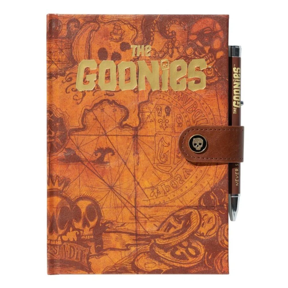 Déco déco sympa: Carnet premium A5 Les Goonies carte au trésor avec stylo projecteur