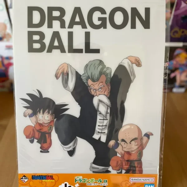 Dragon Ball - A3 plastic poster Jackie Chun, Krillin & Son Goku - Ichiban Kuji Dragon Ball EX Gekitou!! Tenkaichi Budoukai (Batch I)