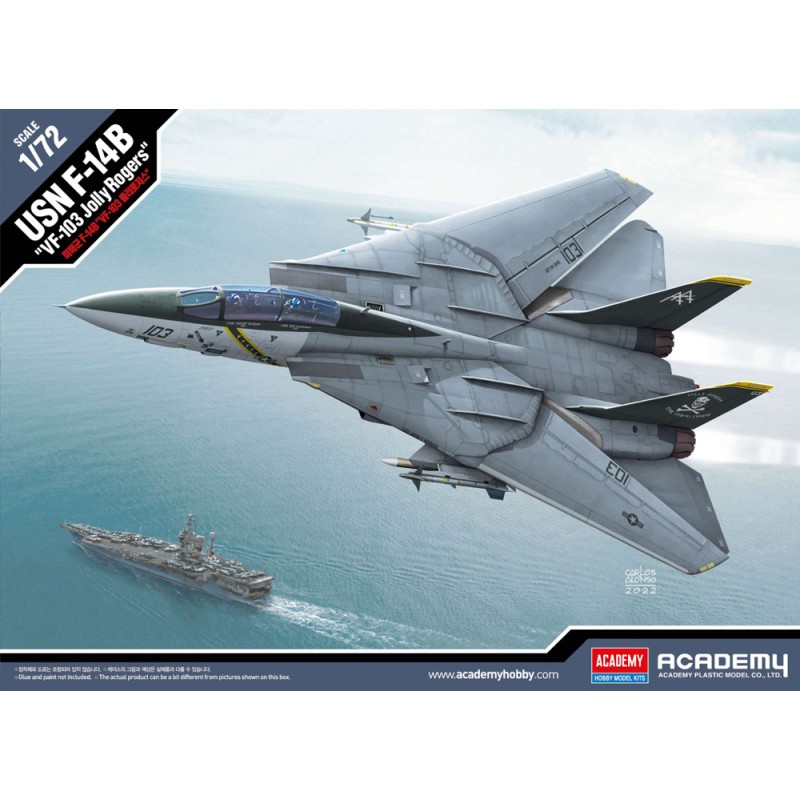 Objet déco pour bureau: USN F-14B 'VF-103 Jolly Rogers Last Cruise'US Navy 2-seat 'Tomcat' originally designated F-14+ fitted with the General Electric