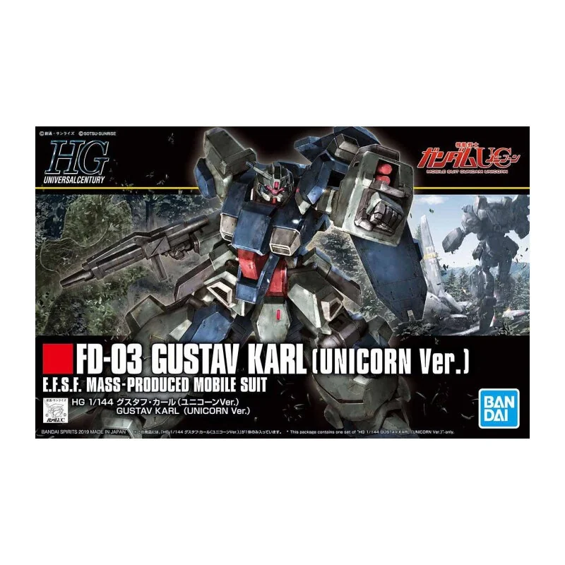 Pour cadeau: Gunpla Gundam – Maquette HG 1/144 Gustav Karl Unicorn Ver.