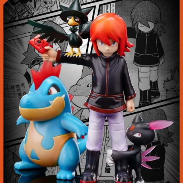 À collectionner: [IN STOCK] 1/20 Scale World Figure [RED ART] – Silver & Murkrow & Sneasel & Croconaw