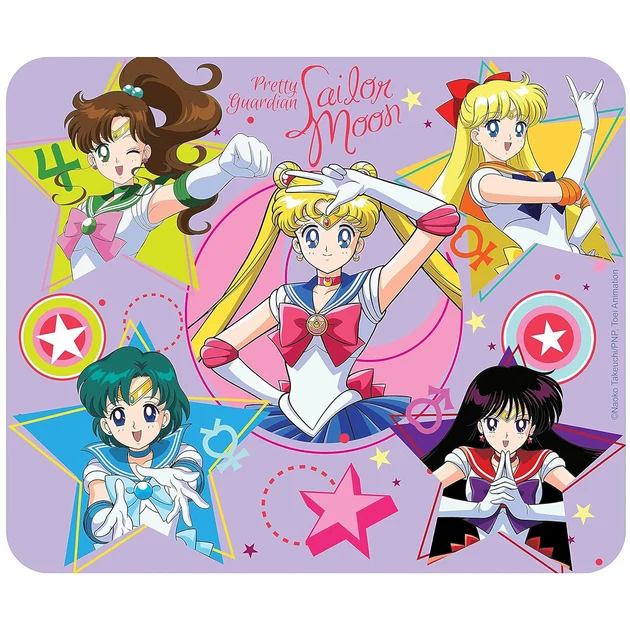 Élégante Miniature: Sailor Moon - Tapis de souris - Sailor Guerrières