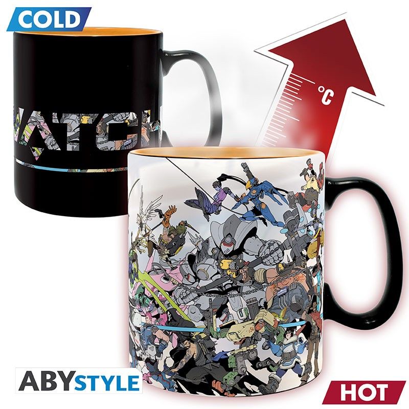 Belle Décoration: OVERWATCH - Mug Heat Change - 460 ml - Heros - boîte