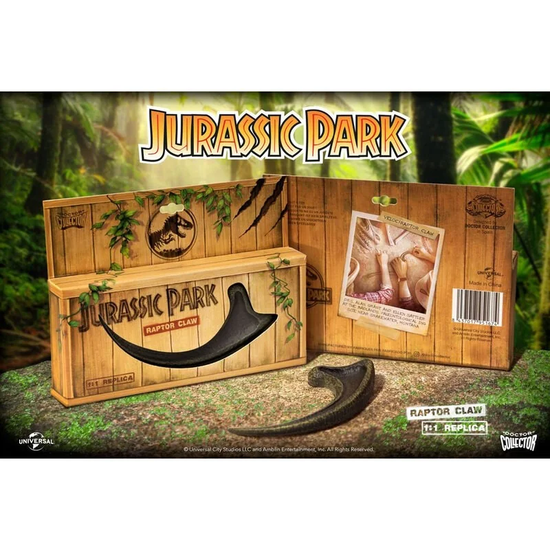 Création coin collection: Jurassic Park réplique 1/1 griffe Raptor