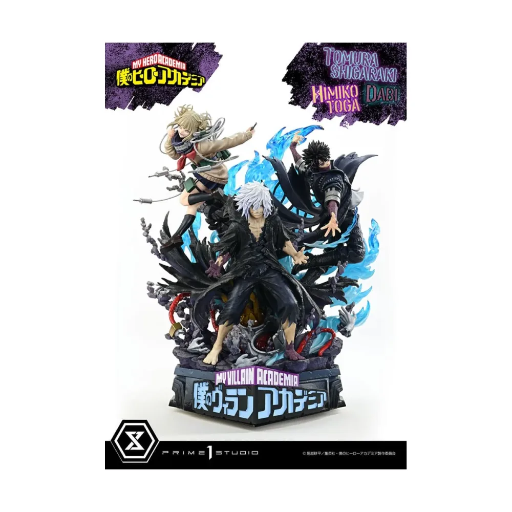 Originale Miniature pour bureau: My Hero Academia statuette Ultimate Premium Masterline Tomura Tomura Shigaraki, Dabi & Himiko Toga 69 cm