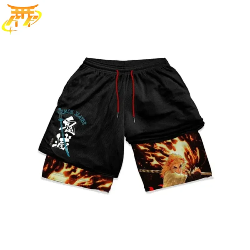 Créative Objet: Short Rengoku Souffle de la Flamme - Demon Slayer™