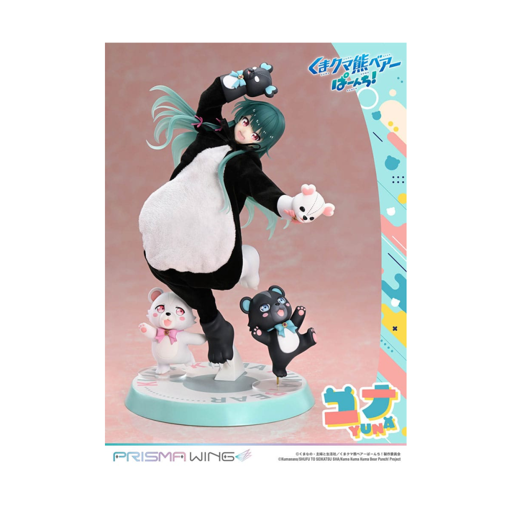 Objet style rétro: Figurine Kuma Kuma Kuma Bear Punch! - 1/7 Prisma Wing Yuna 28 cm