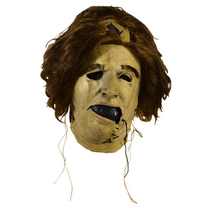 Belle pièce pour déco: Le massacre de la tronçonneuse du Texas: masque de vieille dame