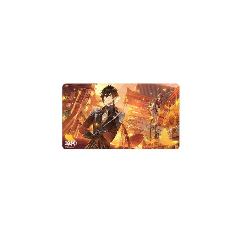 Pièce vitrine esprit collection: Genshin Impact Devil Mission The Approaching Star Tapis de souris Zhongli & Tartaglia 70 x 40 cm