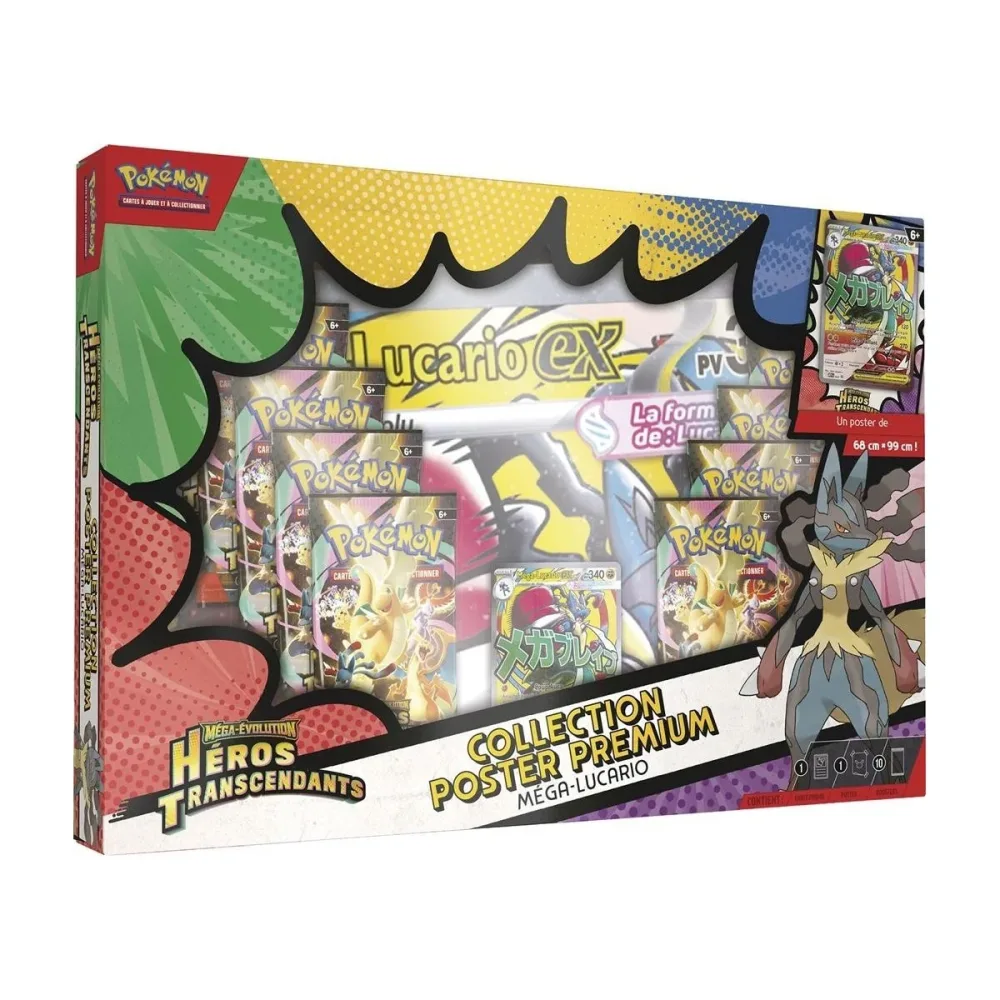 Pièce déco pour étagère: Pokémon : Collection poster Premium – Méga-Lucario