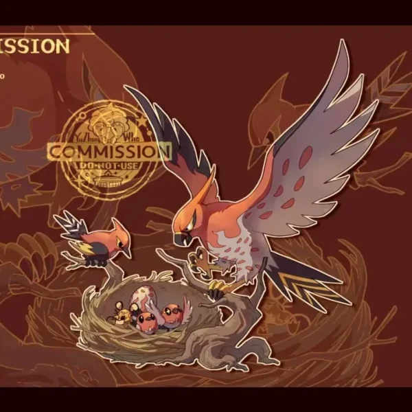 Créative Pièce: [PREORDER] 1/20 Scale World Figure [AQUA] – Fletchling & Fletchinder & Talonflame