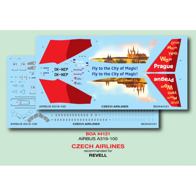 À exposer: Décal Airbus A319 Czech Airlines (REV)