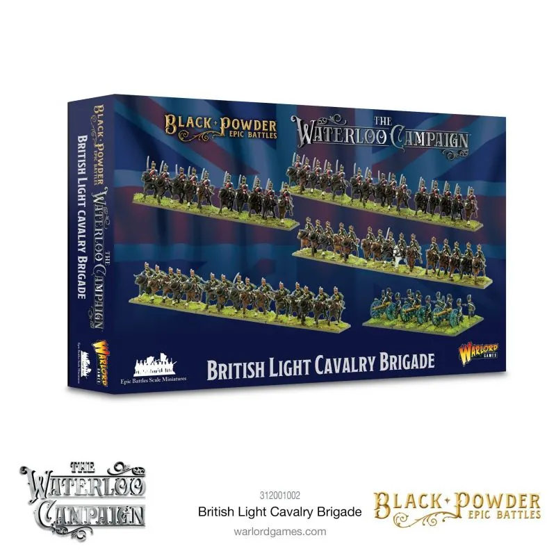 Rétro Sélection: Jeu de figurine Black Powder Epic Battles: Waterloo - British Light Cavalry Brigade