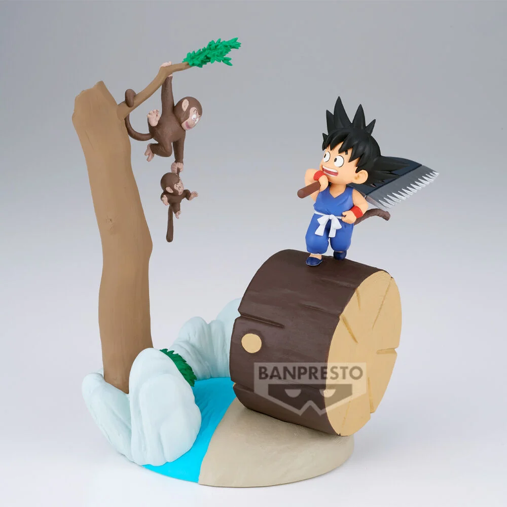 Pièce vitrine style rétro: Dragon Ball History Box Son Goku Figure