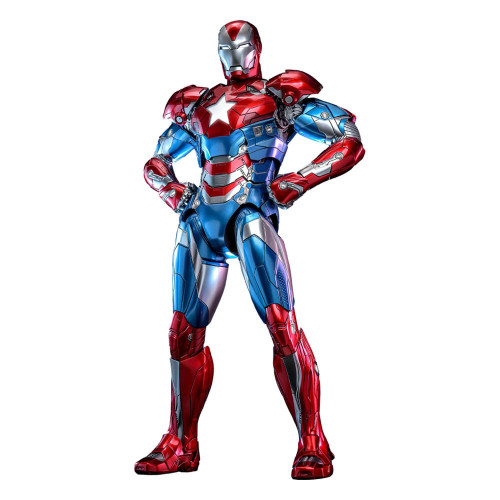 Compacte Statue: HotToys CMS021D68 Marvel Comics Figurine 1/6 Iron Patriot Exclusive 33cm