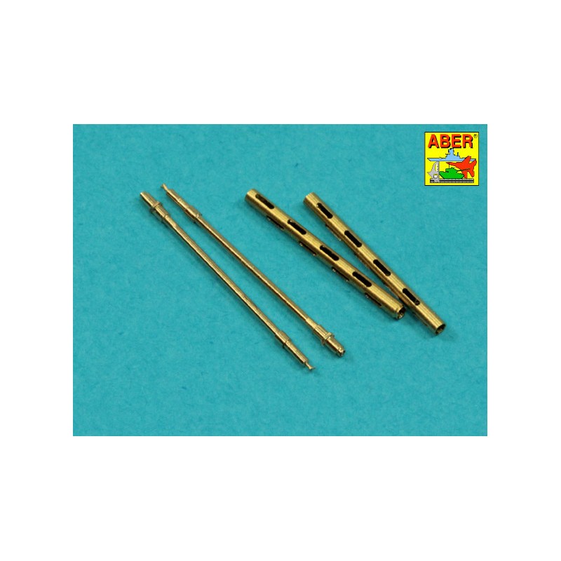 Compacte Modèle style moderne: Set of 2 barrels for British Mk.2 Browning .303 aircraft machine guns without flash hiders