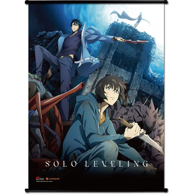 Objet déco style pop: Poster Solo Leveling wallscroll Sung Jinwoo Key Art
