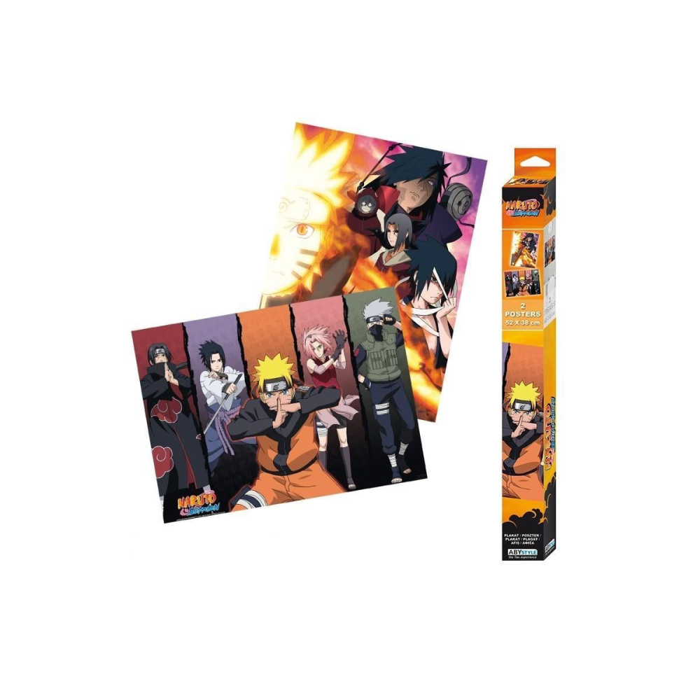 Visuelle Vitrine: NARUTO - Groupes - Set de 2 posters '52x38'