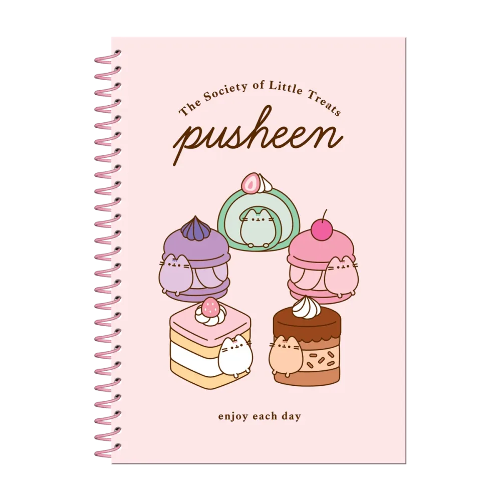 Décoration déco sympa: PUSHEEN - Little Treats - Notebook A5 + Stickers